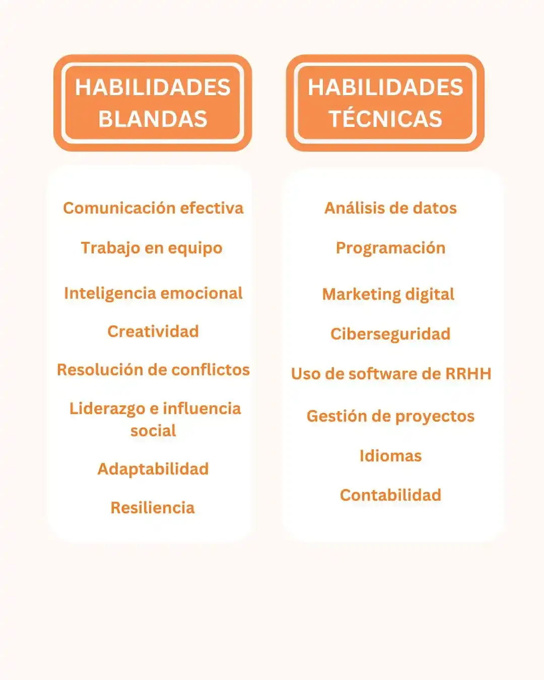 habilidades blandas y técnicas